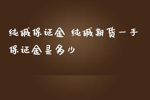 纯碱保证金 纯碱期货一手保证金是多少_https://www.iteshow.com_期货手续费_第2张