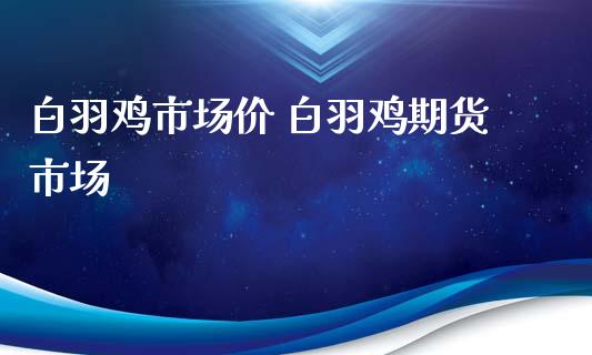 白羽鸡市场价 白羽鸡期货市场_https://www.iteshow.com_期货知识_第2张