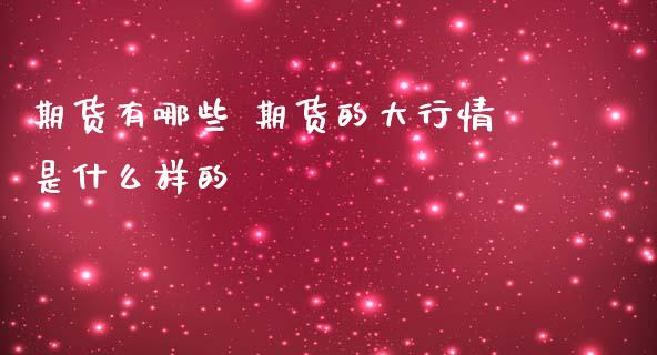 期货有哪些 期货的大行情是什么样的_https://www.iteshow.com_股指期权_第2张