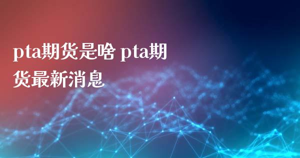 pta期货是啥 pta期货最新消息_https://www.iteshow.com_期货公司_第2张