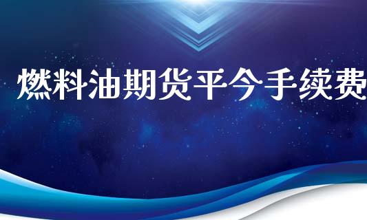 燃料油期货平今手续费_https://www.iteshow.com_股指期货_第2张