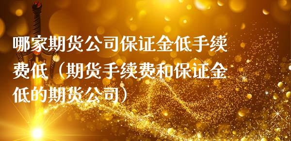 哪家期货公司保证金低手续费低（期货手续费和保证金低的期货公司）_https://www.iteshow.com_股指期权_第2张