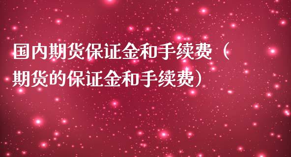 国内期货保证金和手续费（期货的保证金和手续费）_https://www.iteshow.com_期货百科_第2张