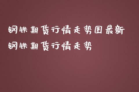 钢铁期货行情走势图最新 钢铁期货行情走势_https://www.iteshow.com_股指期货_第2张