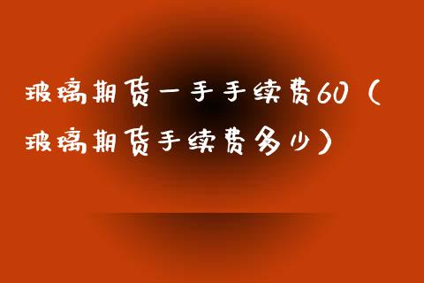 玻璃期货一手手续费60（玻璃期货手续费多少）_https://www.iteshow.com_股指期货_第2张