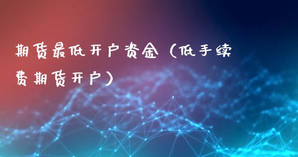 期货最低开户资金（低手续费期货开户）_https://www.iteshow.com_股指期权_第2张