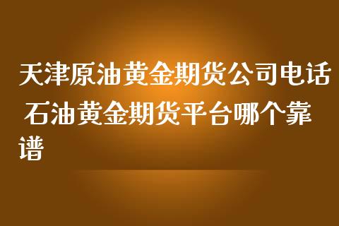 天津原油黄金期货公司电话 石油黄金期货平台哪个靠谱_https://www.iteshow.com_股指期货_第2张