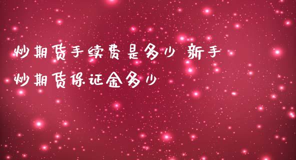 炒期货手续费是多少 新手炒期货保证金多少_https://www.iteshow.com_期货品种_第2张