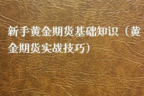 新手黄金期货基础知识（黄金期货实战技巧）_https://www.iteshow.com_期货开户_第2张