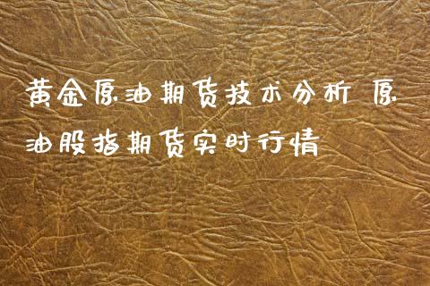 黄金原油期货技术分析 原油股指期货实时行情_https://www.iteshow.com_股指期货_第2张