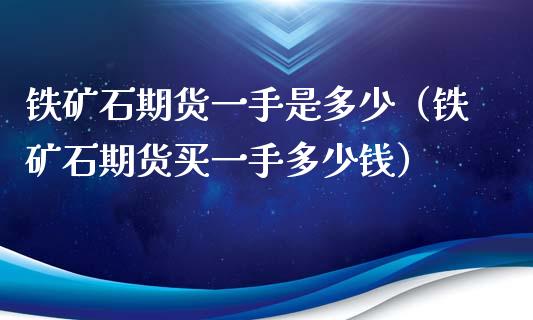 铁矿石期货一手是多少（铁矿石期货买一手多少钱）_https://www.iteshow.com_商品期权_第2张