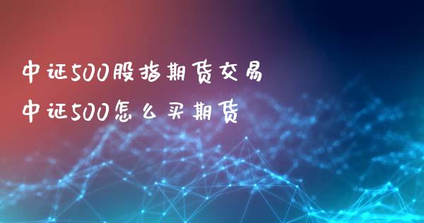 中证500股指期货交易 中证500怎么买期货_https://www.iteshow.com_期货知识_第2张