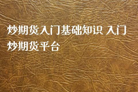 炒期货入门基础知识 入门炒期货平台_https://www.iteshow.com_期货开户_第2张