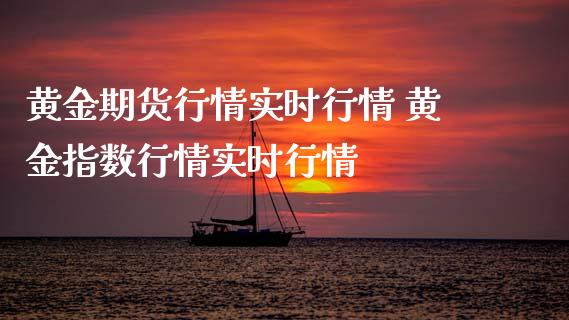 黄金期货行情实时行情 黄金指数行情实时行情_https://www.iteshow.com_期货手续费_第2张