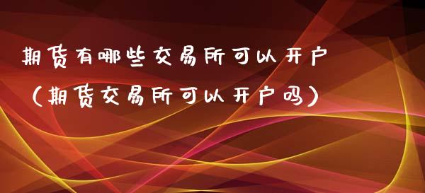 期货有哪些交易所可以开户（期货交易所可以开户吗）_https://www.iteshow.com_商品期权_第2张