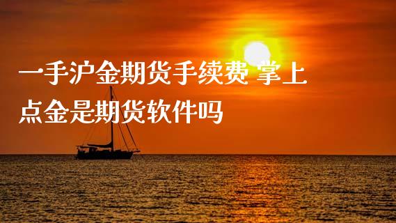 一手沪金期货手续费 掌上点金是期货软件吗_https://www.iteshow.com_股指期权_第2张