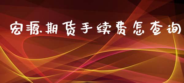 宏源期货手续费怎查询_https://www.iteshow.com_期货交易_第2张