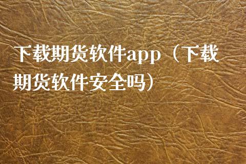 下载期货软件app（下载期货软件安全吗）_https://www.iteshow.com_股指期权_第2张