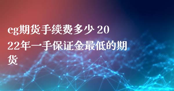 eg期货手续费多少 2022年一手保证金最低的期货_https://www.iteshow.com_期货品种_第2张