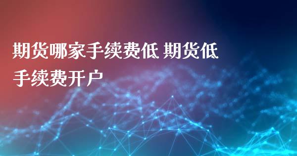 期货哪家手续费低 期货低手续费开户_https://www.iteshow.com_期货百科_第2张