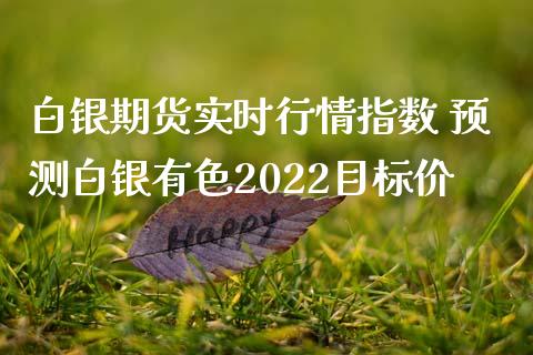 白银期货实时行情指数 预测白银有色2022目标价_https://www.iteshow.com_期货交易_第2张