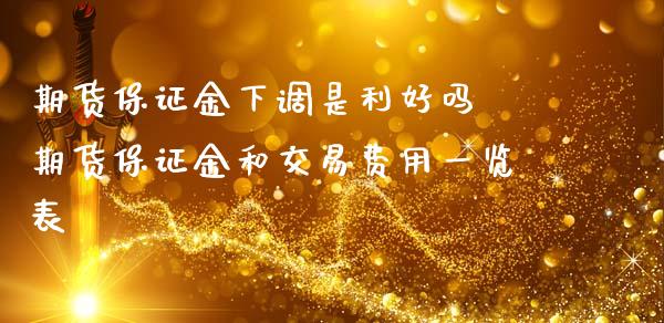 期货保证金下调是利好吗 期货保证金和交易费用一览表_https://www.iteshow.com_股指期货_第2张