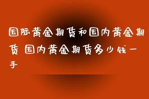 国际黄金期货和国内黄金期货 国内黄金期货多少钱一手_https://www.iteshow.com_商品期权_第2张