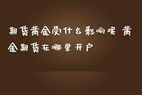 期货黄金受什么影响呢 黄金期货在哪里开户_https://www.iteshow.com_股指期权_第2张