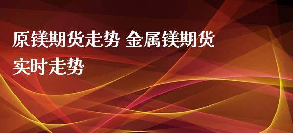 原镁期货走势 金属镁期货实时走势_https://www.iteshow.com_股指期权_第2张