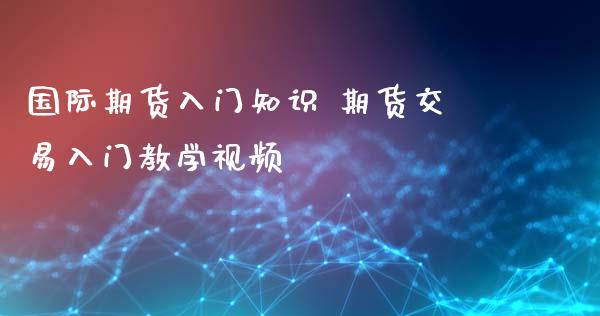 国际期货入门知识 期货交易入门教学视频_https://www.iteshow.com_股指期权_第2张