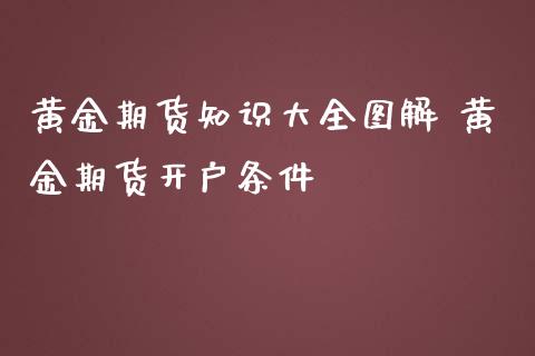 黄金期货知识大全图解 黄金期货开户条件_https://www.iteshow.com_原油期货_第2张