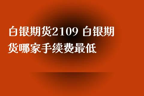 白银期货2109 白银期货哪家手续费最低_https://www.iteshow.com_期货公司_第2张