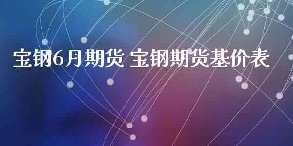 宝钢6月期货 宝钢期货基价表_https://www.iteshow.com_原油期货_第2张