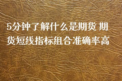 5分钟了解什么是期货 期货短线指标组合准确率高_https://www.iteshow.com_期货品种_第2张