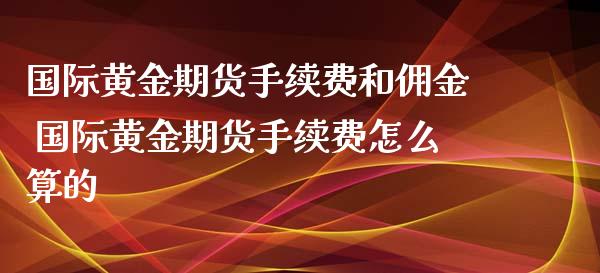 国际黄金期货手续费和佣金 国际黄金期货手续费怎么算的_https://www.iteshow.com_期货公司_第2张