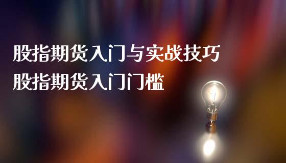 股指期货入门与实战技巧 股指期货入门门槛_https://www.iteshow.com_期货开户_第2张