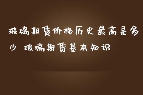 玻璃期货价格历史最高是多少 玻璃期货基本知识_https://www.iteshow.com_期货手续费_第2张