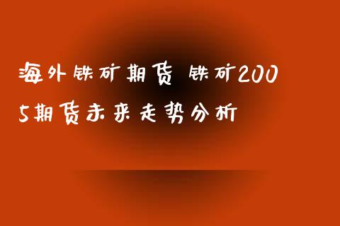 海外铁矿期货 铁矿2005期货未来走势分析_https://www.iteshow.com_原油期货_第2张