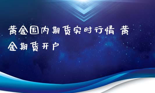 黄金国内期货实时行情 黄金期货开户_https://www.iteshow.com_期货品种_第2张