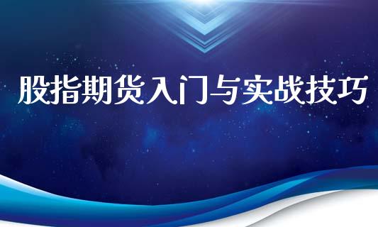 股指期货入门与实战技巧_https://www.iteshow.com_期货开户_第2张