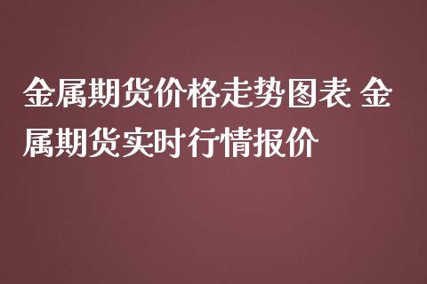 金属期货价格走势图表 金属期货实时行情报价_https://www.iteshow.com_期货知识_第2张