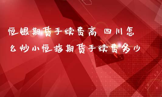 恒银期货手续费高 四川怎么炒小恒指期货手续费多少_https://www.iteshow.com_期货手续费_第2张