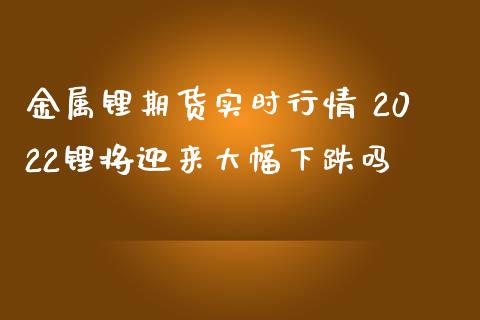 金属锂期货实时行情 2022锂将迎来大幅下跌吗_https://www.iteshow.com_商品期货_第2张