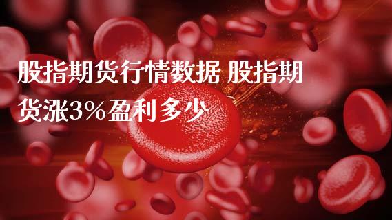 股指期货行情数据 股指期货涨3%盈利多少_https://www.iteshow.com_商品期货_第2张