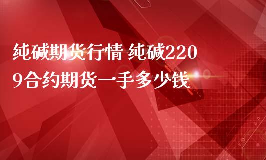 纯碱期货行情 纯碱2209合约期货一手多少钱_https://www.iteshow.com_商品期权_第2张