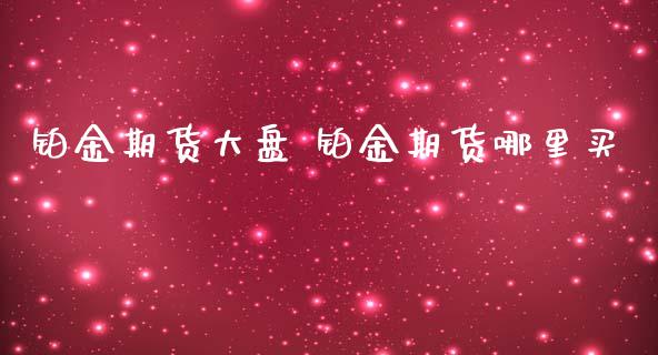 铂金期货大盘 铂金期货哪里买_https://www.iteshow.com_商品期权_第2张