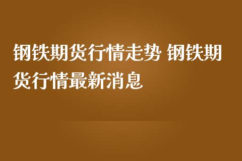 钢铁期货行情走势 钢铁期货行情最新消息_https://www.iteshow.com_期货手续费_第2张