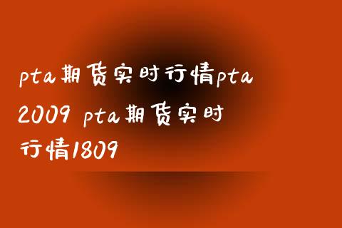 pta期货实时行情pta2009 pta期货实时行情1809_https://www.iteshow.com_期货知识_第2张