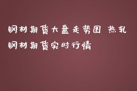 钢材期货大盘走势图 热轧钢材期货实时行情_https://www.iteshow.com_期货品种_第2张