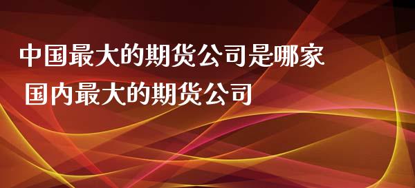 中国最大的期货公司是哪家 国内最大的期货公司_https://www.iteshow.com_期货开户_第2张